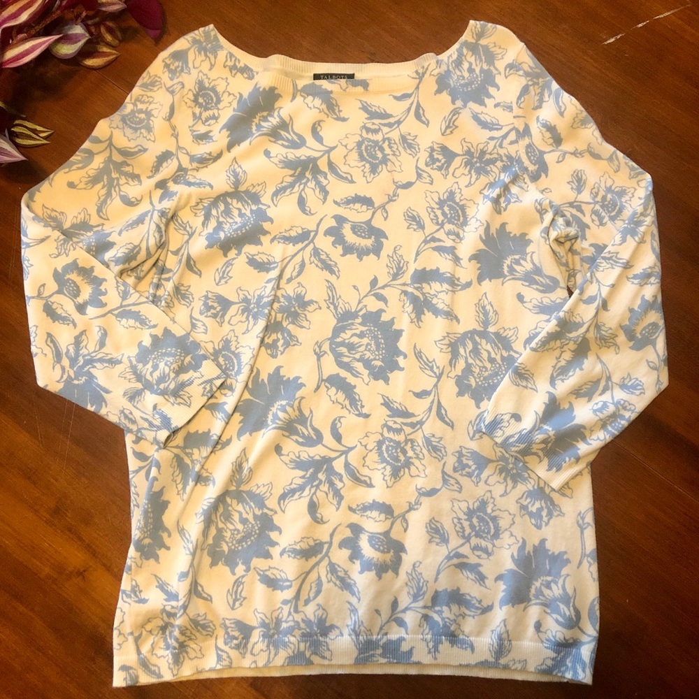 Women’s floral print sweater